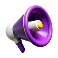 megaphone-and-yellow-lightning-from-it-3d-with-png